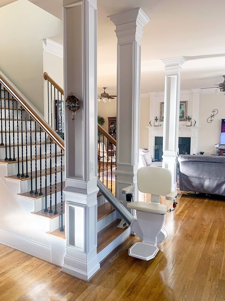 Professional stairlift installed in a beautiful home — Best Price Mobility